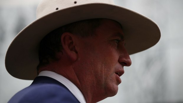 Obstinate: NSW Transport Minister Andrew Constance says Deputy Prime Minister Barnaby Joyce (pictured) is out of touch on the issue of regional aircraft.