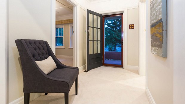 Inside the door at Joe Hockey's former home in Forrest, which went to auction on Saturday.