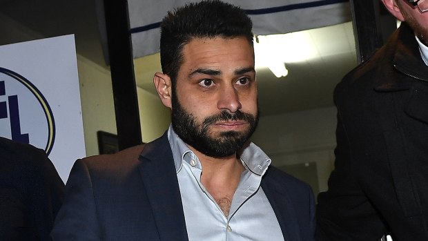 Ali Fahour has parted ways with the AFL after his punch on an unsuspecting opponent on the weekend.