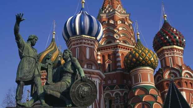 Holiday horror: At Basil’s Cathedral, Moscow.