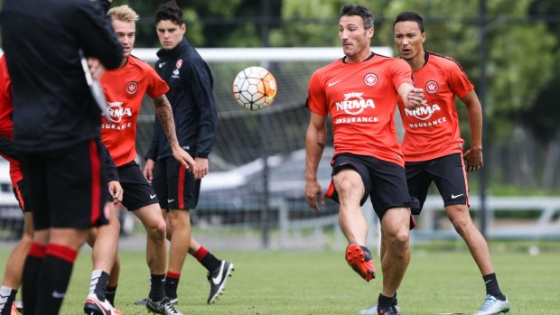Piovaccari trains with the Wanderers on Friday.