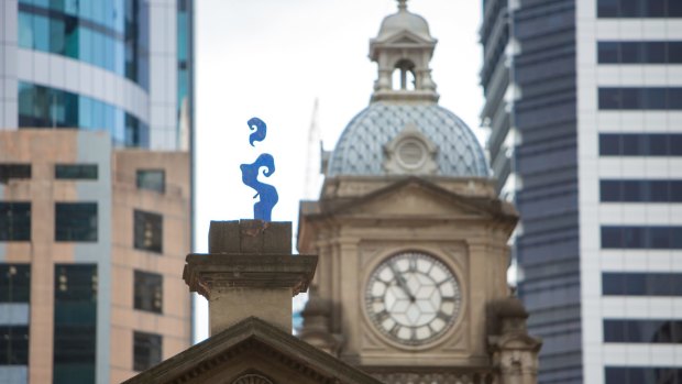 Smoke, by guerrilla street artist Blue Art Xinja, has been at Central Station since 2012.