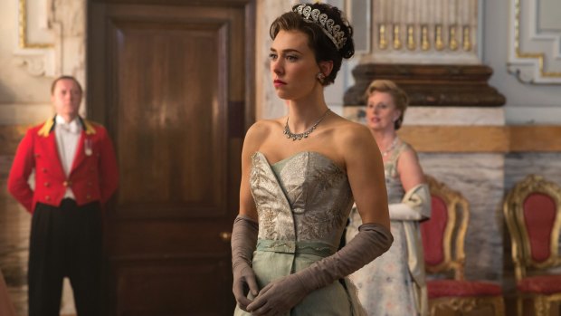 Vanessa Kirby as Princess Margaret in The Crown.