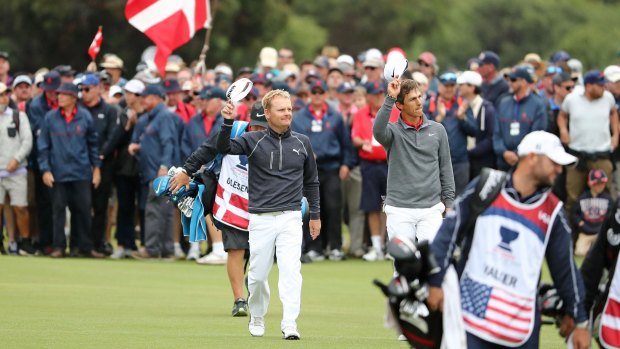 Red-letter day: The Danes weren't lacking support at Kingston Heath.