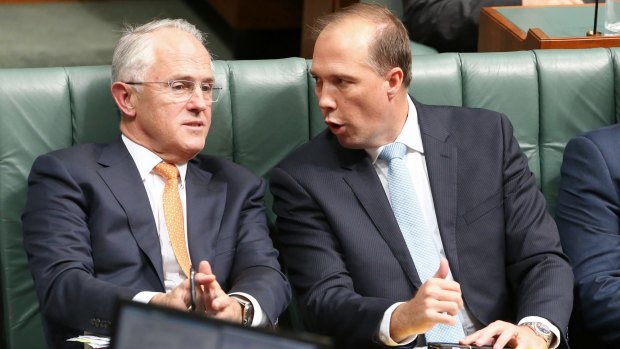 Prime Minister Malcolm Turnbull and Immigration Minister Peter Dutton.