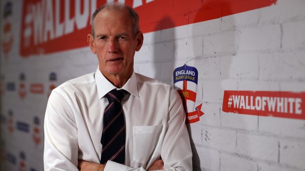 Ironic: England coach Wayne Bennett is set to lose captain Sean O'Loughlin for the Four Nations, as his club Wigan do not want to release him.