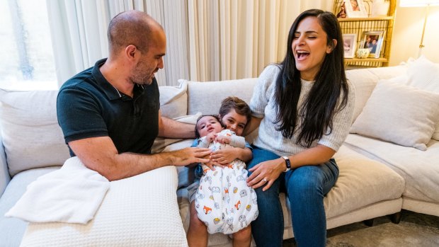 UK expat Simon Asfour finds it hard to juggle holiday hosting with maintaining a household with wife Amanda and children Zach, 3, and Luke, 3 months.