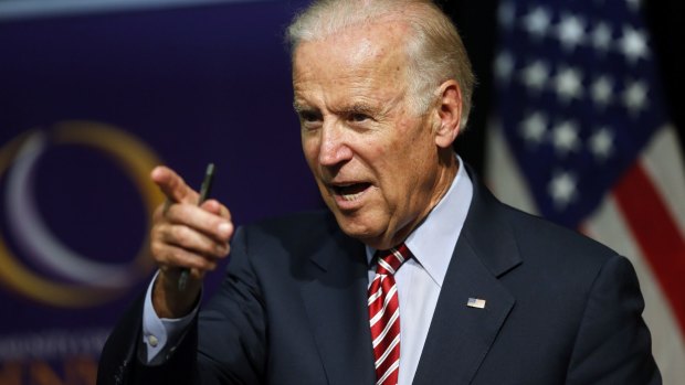 US Vice-President Joe Biden speaks in Denver, Colorado, last month.