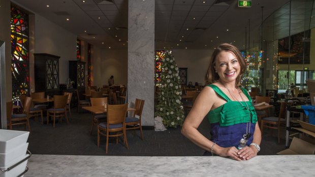 Refocused: Tracy Keeley is the new owner of Bookplate Cafe at the National Library of Australia.