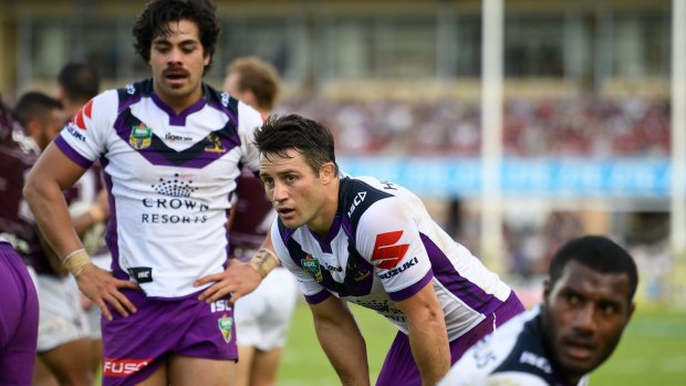 Inconsistent: The Storm were noticeably fatigued at the end of the game against Manly.