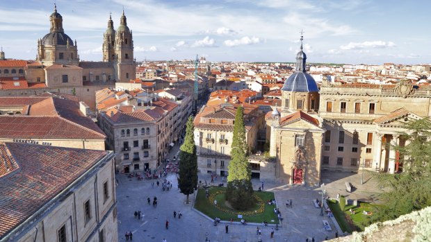 Salamanca is home to Spain's oldest university. and because of its honey-coloured sandstone, it is known as "The Golden City".