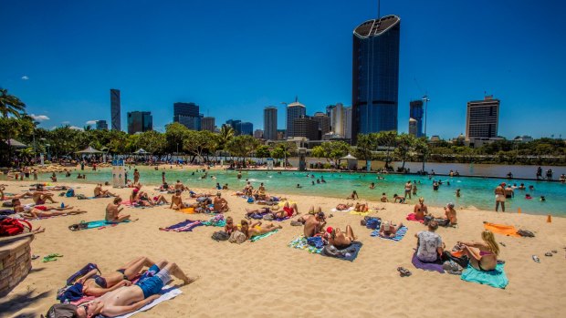 A top of 34 degrees is forecast in Brisbane on Friday.