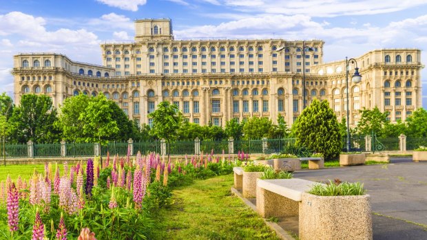 The Palace of the Parliament, Bucharest, Romania.