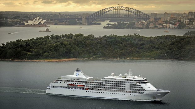 Silversea Cruises' Silver Whisper in Sydney harbour. The cruise line's new summer 2020-21 voyages visit more ports than ever. 