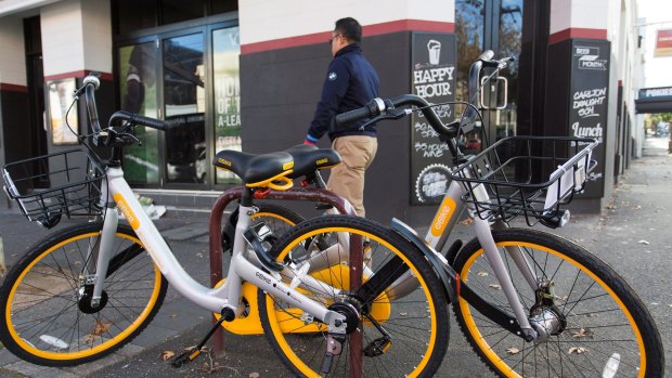 Richmond residents say the yellow bikes are clogging footpaths and bike racks.