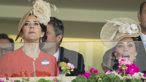 The friends continued their catch up in the royal box where they cheered on the competitors. 