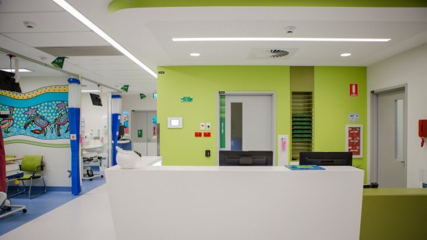 ACT Health has rejected reports of a potential target of $90 million in 'savings' for the Canberra Hospital. A new paediatric emergency department ward (pictured) opened at the hospital in May.