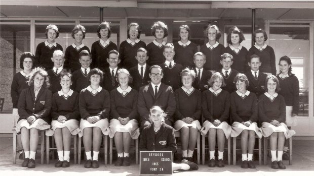 The class of 1965 Heywood High. Tony Wright is is second row, fifth from left.