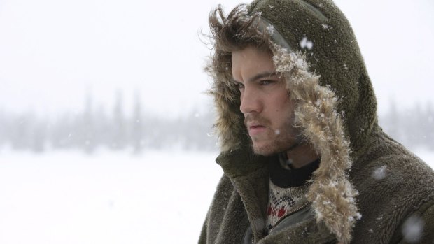 Emile Hirsch in the film <i>Into the Wild</i>.