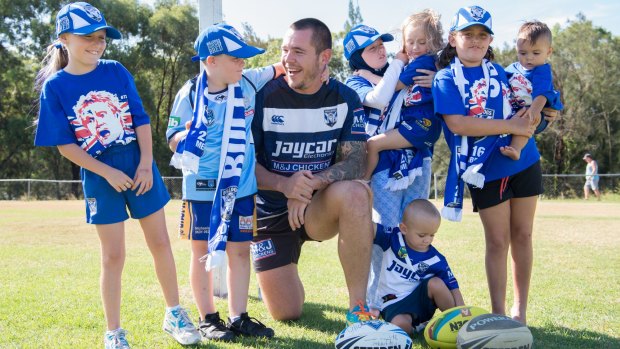 Wannabe role model: Bulldogs prop David Klemmer wants to be known as a player that youngsters should want to emulate.