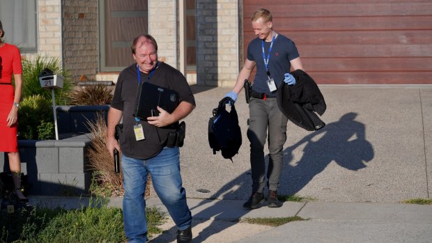 Anti-bikie Echo Taskforce officers began raiding properties early on Tuesday morning.