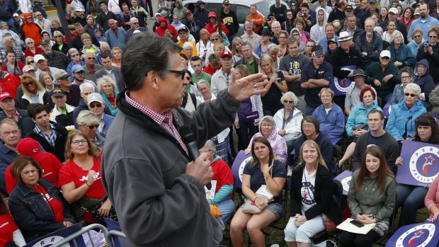 Rick Perry in Ohio in August. 