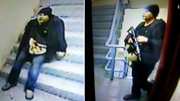 This image made from closed circuit television captures the gunman during his attack.