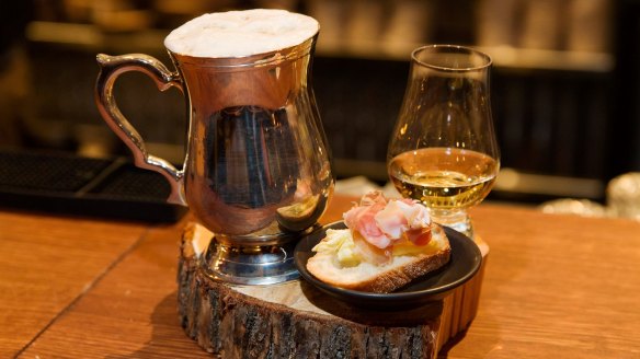 Boilermaker (beer and whiskey) at Boilermaker House in Melbourne.

Photo Paul Jeffers
The Age EPICURE
29 May 2015