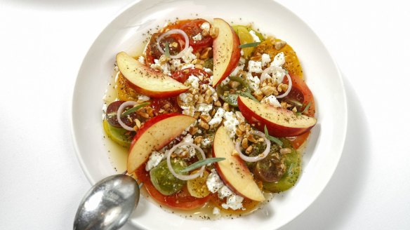 Heirloom tomato crudo.