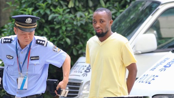 Ibrahim Jalloh at Guangzhou People's Intermediate Court in July 2015.
