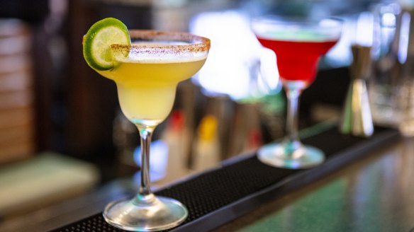 More than burgers and fries: There are cocktails on the menu at Wahlburgers, too. 