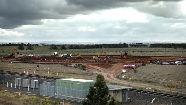 The land parcel, near Caroline Springs (train station project pictured), is the second largest on the market this year following huge demand for sites in 2015. 