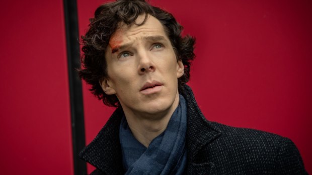 Benedict Cumberbatch as Sherlock.