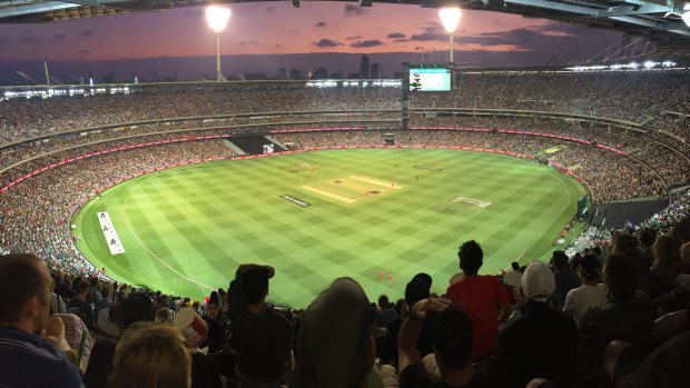 Fan favourite: A record crowd of 80,883 for domestic cricket  at the MCG.