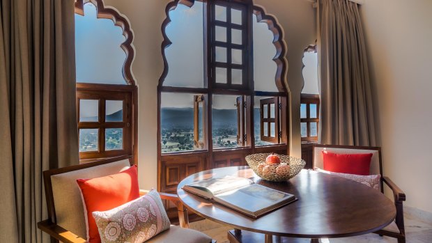 The nine storey Alila Fort Bishangarh has 59 suites.
