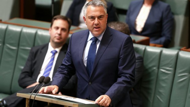 Treasurer Joe Hockey delivers his ministerial statement to Parliament on Thursday.