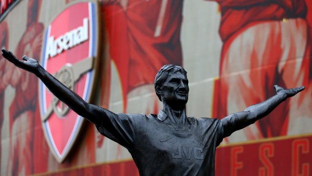 Immortalised: The Tony Adams statue outside Emirates Stadium, London.