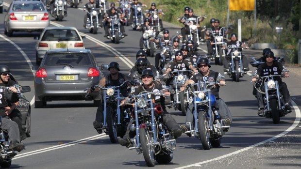 Thousands of bikies descended on Canberra in 2014 against what they called draconian legislation in NSW and Queensland.