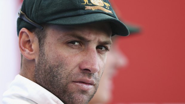 Flood of support: Australian cricketer Phil Hughes.