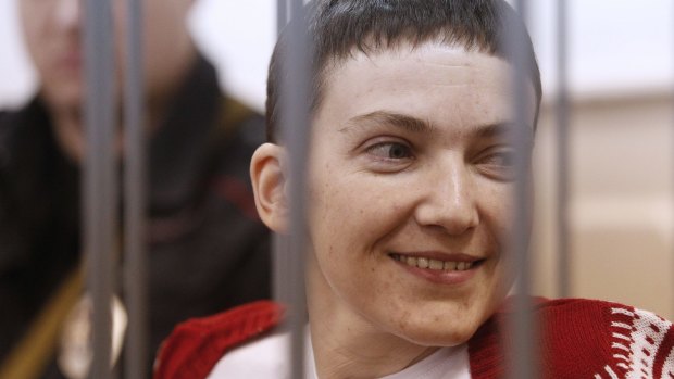 Hero of Ukraine ... Ukrainian air force officer Nadezhda Savchenko has been on a hunger strike for over two months.