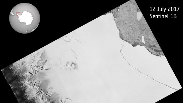 The lump of ice that broke has spawned one of the largest icebergs on record and changed the outline of the Antarctic Peninsula.