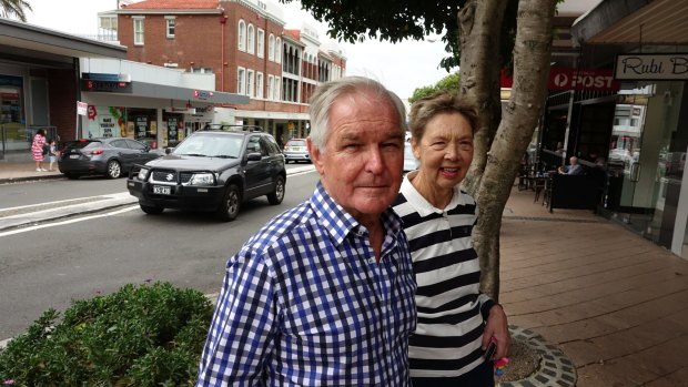 Bruce Bland, the vice-president of the Rose Bay Residents Association (pictured with Jennifer Turner) says Rose Bay is full.