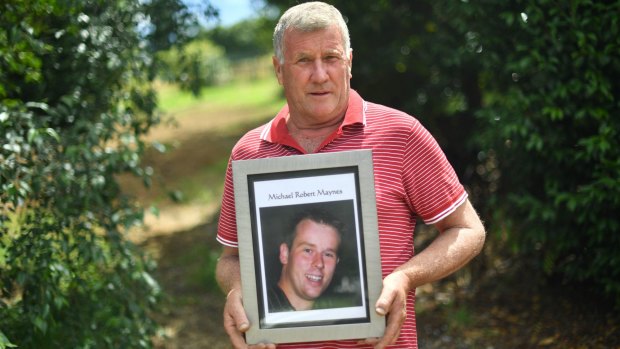 Rob Maynes says his late son Michael dreamed of being in the police force.