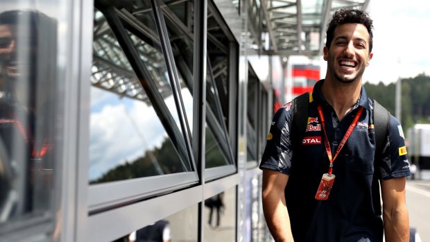 Daniel Ricciardo is all smiles ... if you don't ask him about Ferrari.