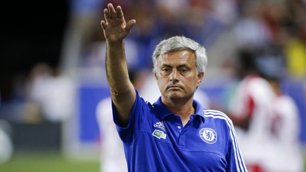 Unhappy: Chelsea manager Jose Mourinho.