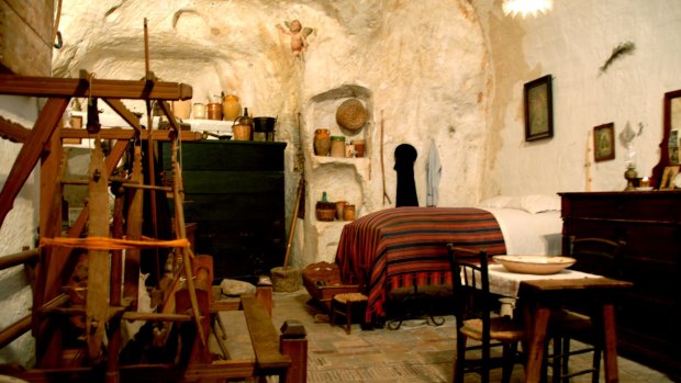 A cave dwelling in Matera.