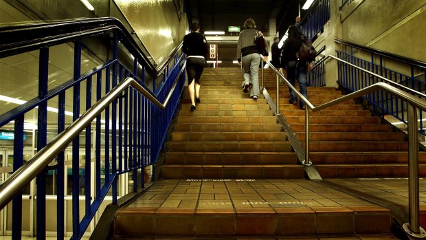Many train stations lack lifts making it difficult for people with disabilities or injuries to access public transport.