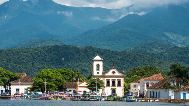 The Church Igreja de Santa Rita de Cassia in Paraty, Brazil.