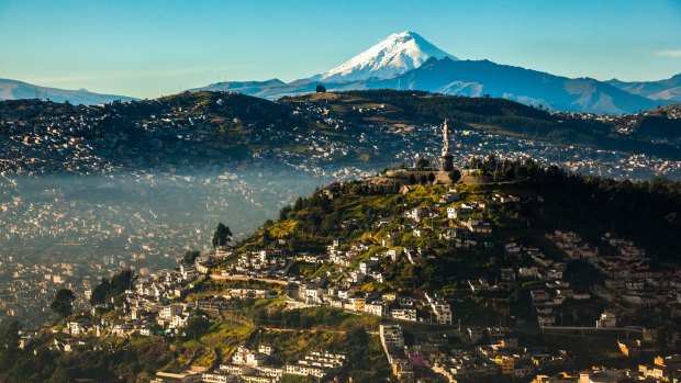 Cotopaxi is an active volcano near Quito, Ecuador.