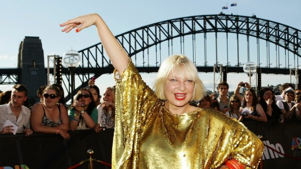 Sia arrives on the red carpet at the 2010 ARIA Awards in Sydney.